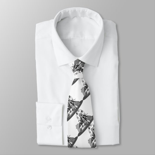 黒く及び白いカーニバルのテーマのタイ ネクタイ (タイ)