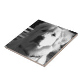 黒く及び白いグレート・ピレニーズ タイル (側面)