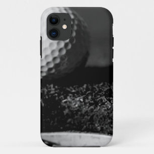 黒く及び白いゴルフ・ボールのカスタムなiphone 5の箱 iPhone 11 ケース