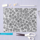 黒く及び白いサイコロのプリントのティッシュペーパー 薄葉紙 (クラフト)