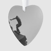 黒く及び白いスケート公園 オーナメント (正面)