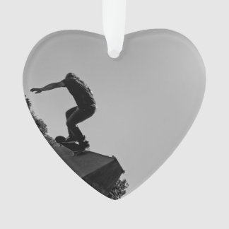 黒く及び白いスケート公園 オーナメント