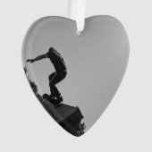 黒く及び白いスケート公園 オーナメント (正面)