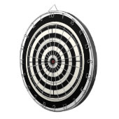 黒く及び白いターゲット ダーツボード (正面右)