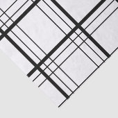 黒く及び白いタータンチェック 薄葉紙 (詳細)