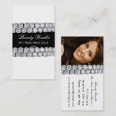 黒く及び白いダイヤモンドのページェントの名刺 名刺 (正面/裏面)