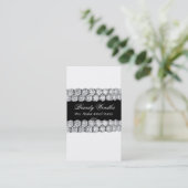 黒く及び白いダイヤモンドのページェントの名刺 名刺 (スタンド正面)