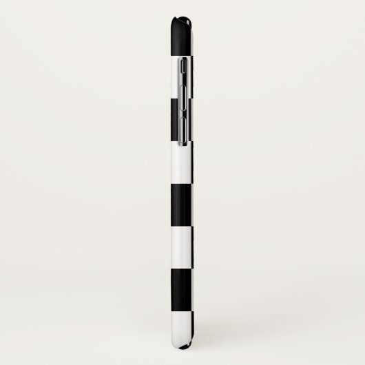 黒く及び白いチェック模様のパターン(WB) Case-Mate iPhoneケース (裏面/左)