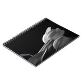 黒く及び白いチューリップ ノートブック (左側)