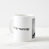 黒く及び白いバセットハウンドのマグ コーヒーマグカップ (正面左)