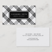 黒く及び白いバッファローの点検 名刺 (正面/裏面)