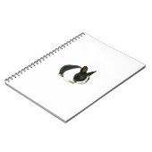 黒く及び白いバニーウサギのノート ノートブック (左側)