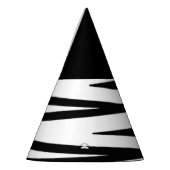 黒く及び白いパーティーの帽子 パーティーハット (左)