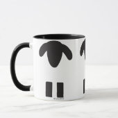 黒く及び白いヒツジのマグ マグカップ (左)