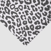 黒く及び白いヒョウのプリントのアニマル・スキンパターン 薄葉紙 (詳細)