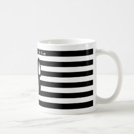 黒く及び白いフレンチ・ブルドッグ愛マグ コーヒーマグカップ