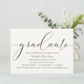 黒く及び白い優雅|の卒業パーティー 招待状 (スタンド正面)