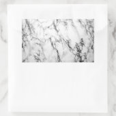 黒く及び白い大理石のステッカー 長方形シール (バッグ)