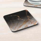 黒く及び白い大理石 コースター (左側)
