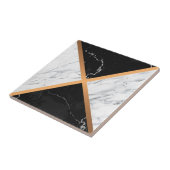 黒く及び白い大理石 タイル (側面)