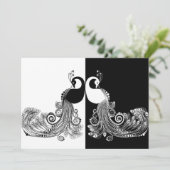 黒く及び白い孔雀の招待状 招待状 (スタンド正面)