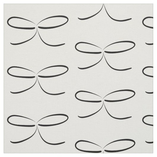 黒く及び白い弓生地 ファブリック (見本)