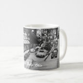 黒く及び白い悔しさはマグオハイオ州の絵画の下ります コーヒーマグカップ (正面右)