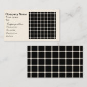 黒く及び白い格子目の錯覚を火花を発すること 名刺 (正面/裏面)