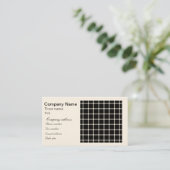 黒く及び白い格子目の錯覚を火花を発すること 名刺 (スタンド正面)