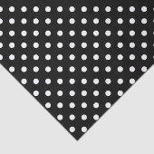 黒く及び白い水玉模様の結婚祝いのティッシュペーパー 薄葉紙 (詳細)