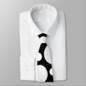 黒く及び白い点のタイ ネクタイ (タイ)