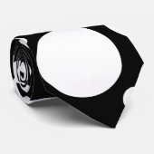 黒く及び白い点のタイ ネクタイ (ロール)