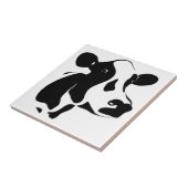 黒く及び白い牛タイル タイル (側面)