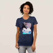 黒く及び白い猫ちゃんのTシャツ Tシャツ (正面フル)