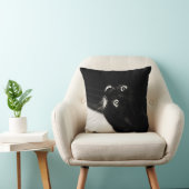 黒く及び白い猫のNoireの子ネコの芸術のクッションの枕 クッション (椅子)