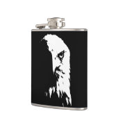 黒く及び白い白頭鷲のフラスコ フラスク (左)