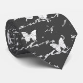 黒く及び白い蝶夢 ネクタイ (ロール)