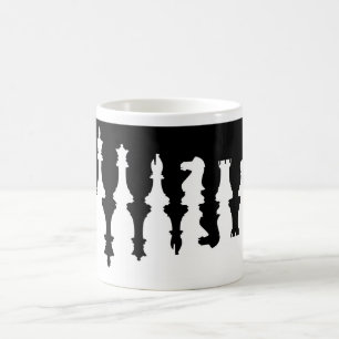 黒く及び白い駒 コーヒーマグカップ
