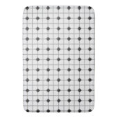 黒く及び白い"タイル一見"のマット バスマット (正面縦)