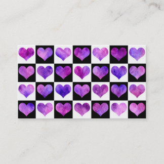 黒く及び白いIolantheのハートの名刺 名刺