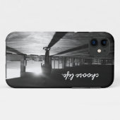 黒く及び白いLongboardingのiPhone 5/5Sの箱 Case-Mate iPhoneケース (裏面(横))