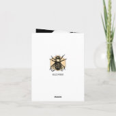 黒く及び白いPCB板電子プリント回路 サンキューカード (裏面)