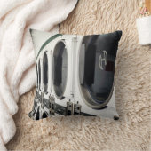 黒く及び白いRetoの洗濯のマットIの枕 クッション (ブランケット)