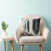 黒く及び白いRetoの洗濯のマットIの枕 クッション (椅子)