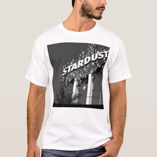 黒く及び白いStardust Tシャツ (正面)