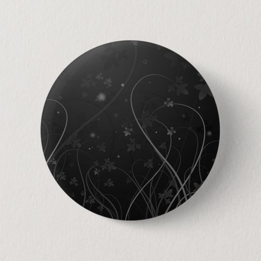 黒く及び白いWonderSwirl 缶バッジ (正面)