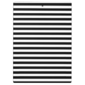 黒く及び白くストライプのなクリップボード クリップボード (裏面)