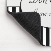 黒く及び白くストライプのなバロック マウスパッド (コーナー)