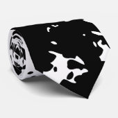 黒く及び白く古い煉瓦タイ ネクタイ (ロール)