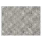 黒く及び白く幾何学的なパターン テーブルクロス (正面(横))